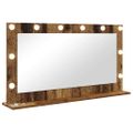 vidaXL Toaletné zrkadlo Staré drevo 100 x 55 x 18 cm Obdĺžnikový