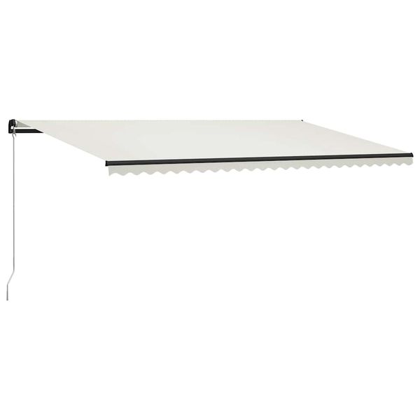 vidaXL Ručne zaťahovacia markíza 600x300 cm krémová