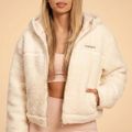 Dámska bunda Hoodie Bliss Ivory - BeastPink, veľkosť XL, veľkosť oblečenia XL