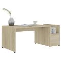 vidaXL Konferenčný stolík dub sonoma 90x45x35 cm kompozitné drevo