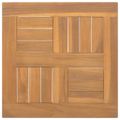 vidaXL Štvorcová stolová doska 40x40x2,5 cm teakový masív