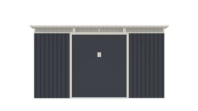 Záhradný domček G21 GRAH 483 - 340 x 142 cm, antracitový