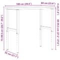 vidaXL Pracovný stôl 100x60x(73-99,5) cm masívna akácia obdĺžnik