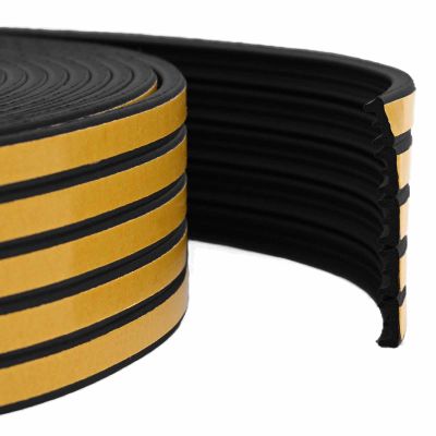 vidaXL Samolepiaca tesniaca páska na okno Čierna 9 x 4 mm 12 m