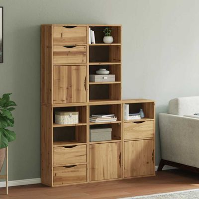VidaXL Bočná skrinka 5 ks "ODDA" 40x24x79 cm borovicový masív