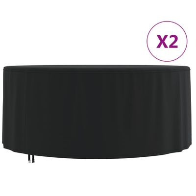 vidaXL Obaly na záhradný nábytok 2 ks Ø 182x71cm, 420D oxfordská látka