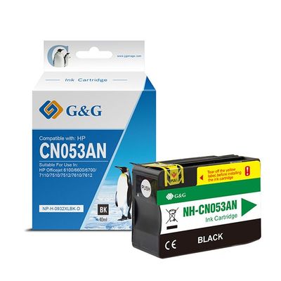alt. kazeta G&G pre HP 932XLBK CN053AE OfficeJet 6100 ePrinter H611a / Officejet 6600 / Officejet 6700 (40ml)