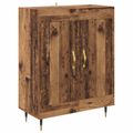 vidaXL Highboard Staré drevo 69,5 x 34 x 180 cm Kompozitné drevo