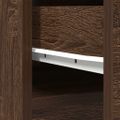vidaXL Highboard Hnedý dub 37,5x35x180 cm Konštruktérske drevo