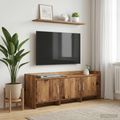 vidaXL TV skrinka 130 x 33 x 47 cm Staré drevo Kompozitné drevo