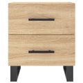 vidaXL Nočný stolík dub sonoma 40x35x47,5 cm kompozitné drevo