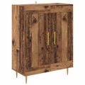 vidaXL Highboard Staré drevo 69,5 x 34 x 180 cm Kompozitné drevo