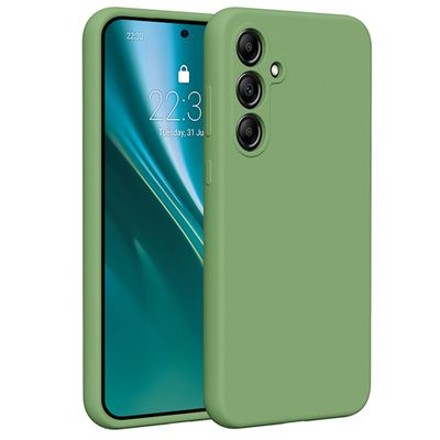 Puzdro Etteri Silicone pre Samsung Galaxy A55 5G svetlozelené