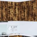 vidaXL Závesná skrinka Údený dub a biely 57 x 57 x 100 cm