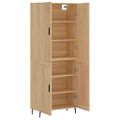 vidaXL Vysoká skrinka dub sonoma 69,5x34x180 cm spracované drevo