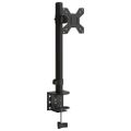 vidaXL Držiak monitora čierny oceľový VESA 75/100 mm