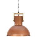 vidaXL Industriálna závesná lampa 25 W medená mangovník 52 cm okrúhla E27