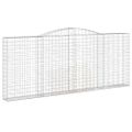 vidaXL Oblúkové gabiónové koše 3ks 400x30x160/180cm pozinkované železo