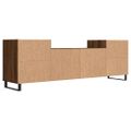 vidaXL TV skrinka hnedý dub 160x35x40 cm spracované drevo