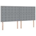 vidaXL Postel s úložným prostorem a matrací Svetlosivá 200 x 200 cm
