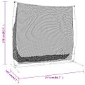 vidaXL Prenosná baseballová sieť čiernočervená 215x107x216cm polyester