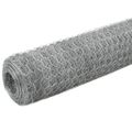 vidaXL Drôtené pletivo, pozinkovaná oceľ 25x1,2 m, strieborné
