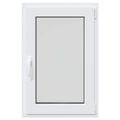 vidaXL Otočné a sklopné okno do suterénu RISOR 60 x 100 cm PVC a sklo