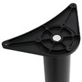 4 výškovo nastaviteľné stolové nožičky čierne 870 mm