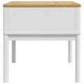 vidaXL Stolík na lampu FLORO biely 55x55x54 cm borovicový masív