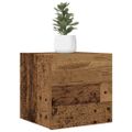 vidaXL Nástenná TV skrinky 2 ks staré drevo 30,5x30x30 cm