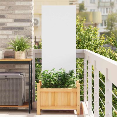 vidaXL Záhradná clona na súkromie Rezací Biela 50 x 140 cm