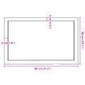 vidaXL Stolová doska bledohnedá 80x50x(2-6) cm ošetrený masívny dub
