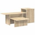 vidaXL Konzolový stôl Sonoma dub 91,5 x 35 x 38,5 cm Kompozitné drevo