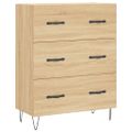 vidaXL Vysoká skrinka dub sonoma 69,5x34x180 cm spracované drevo