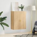 vidaXL Nástenná TV skrinka dub sonoma 69,5x34x90 cm