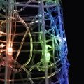 vidaXL Akrylové dekoratívne pyramídové LED svetlo kužeľ farebné 90 cm