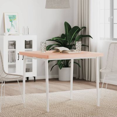 vidaXL Stolová doska 80x80x4 cm štvorcová masívny buk