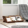 vidaXL Regál na časopisy s poličkou Staré drevo 90 x 53 x 28,5 cm
