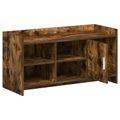 vidaXL Skriňa na topánky s úložiskom Dymový dub 100 x 39,5 x 51 cm