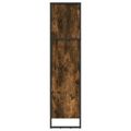 vidaXL Knižnica 80 x 30 x 121 cm Kompozitné drevo Dymová dub