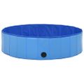 vidaXL Skladací bazén pre psov modrý 120x30 cm PVC