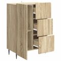vidaXL Servírovacia skriňa Dub sonoma 66 x 34,5 x 91,5 cm