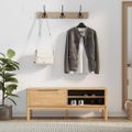 vidaXL Lavica do chodby FLORO Včelí hnedý 115 x 40 x 45 cm