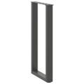 vidaXL Nohy ku konzolovému stolíku v tvare U, 2 ks, antracitové, 38 x (72-73) cm, oceľ