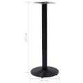 VidaXL Bistro Table Noha Čierna Ø43x107 cm Liatina