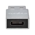 NEDIS PROFIGOLD USB-A/USB 3.2 Gen 1 adaptér/ USB-A zástrčka - USB-C zásuvka/ hliník/ stříbrný/ BOX Adaptér, USB 3.2 Gen1, zástrcka USB - zásuvka USB-C, hliník, stríbrný