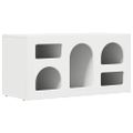 vidaXL TV skrinka ELST 80 x 35 x 40 cm Biela Kompozitné drevo