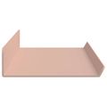 vidaXL Závesná polica 2 ks Ružová 60 x 8,5 x 2,5 cm Oceľ