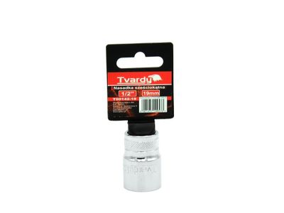 Nástrčná hlavice dvanáctihranná 1/2" 19 mm TVARDY