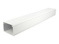 Káblový kanál s krytom - 1 m - biela